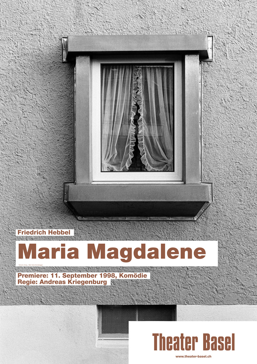 Stückplakate für das Theater Basel, 1998 — 99 Maria Magdalene