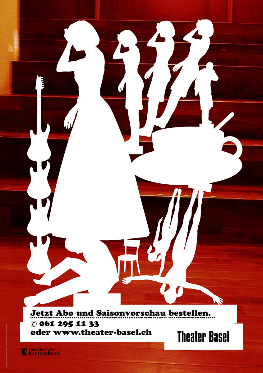 Abokampagne für das Theater Basel, 2002/03, zusammen mit Max Küng