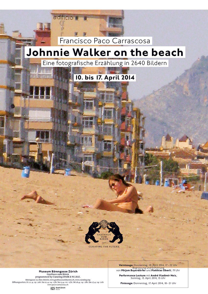 Johnnie Walker on the Beach Francisco Paco Carrascosa Ausstellungsplakat