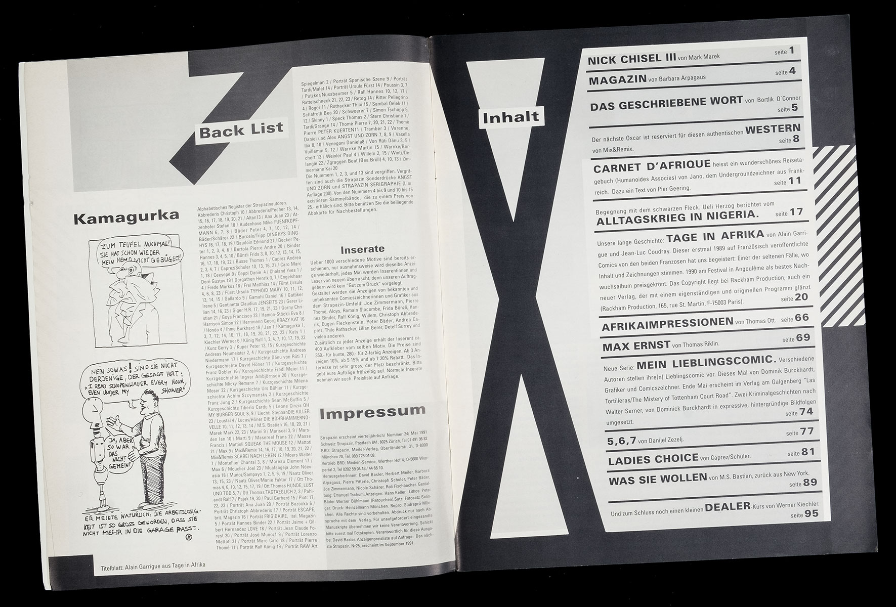 Layout für Strapazin - Das Comic Magazin, Nr. 123, Juni 2016