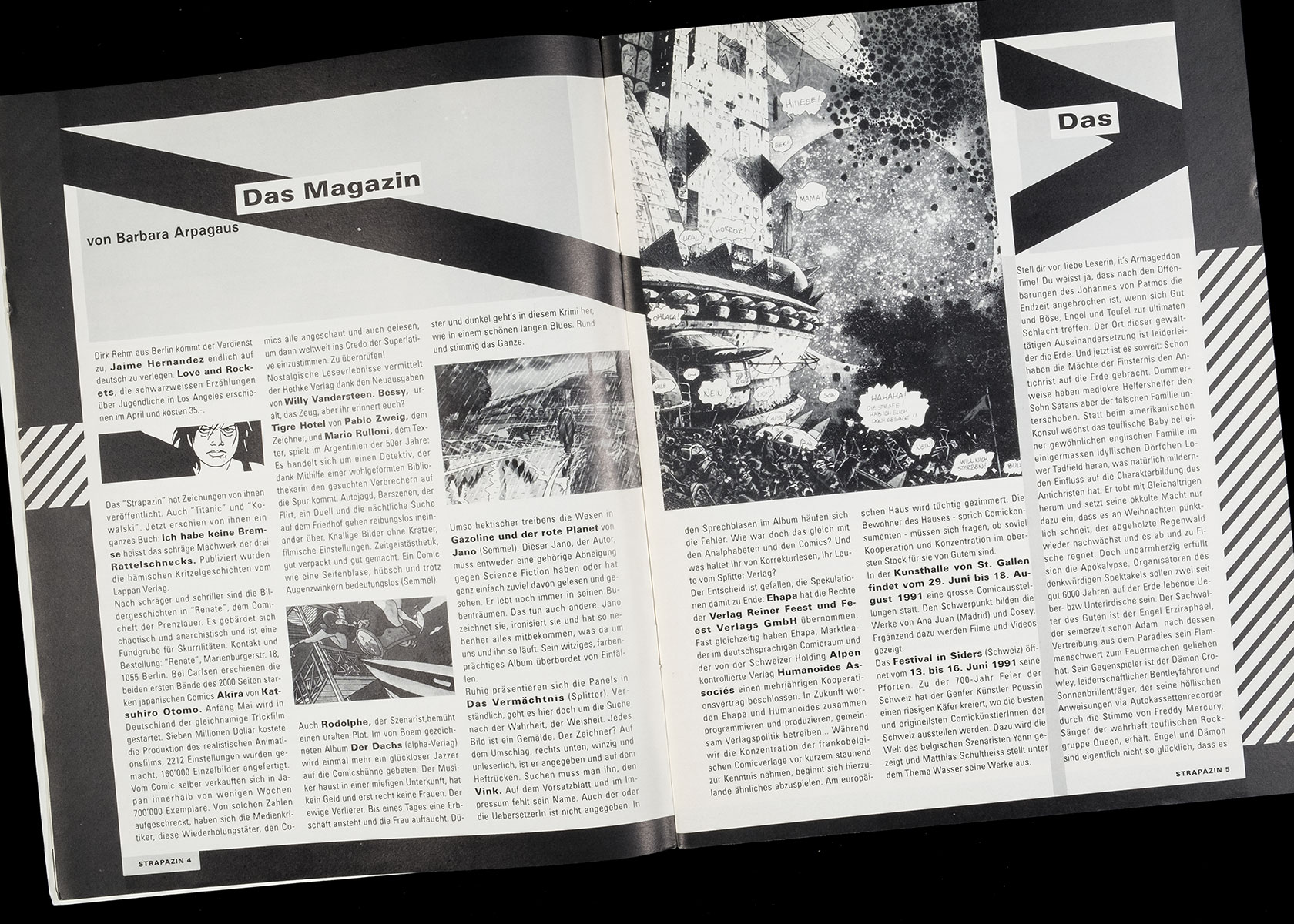 Layout für Strapazin - Das Comic Magazin, Nr. 123, Juni 2016