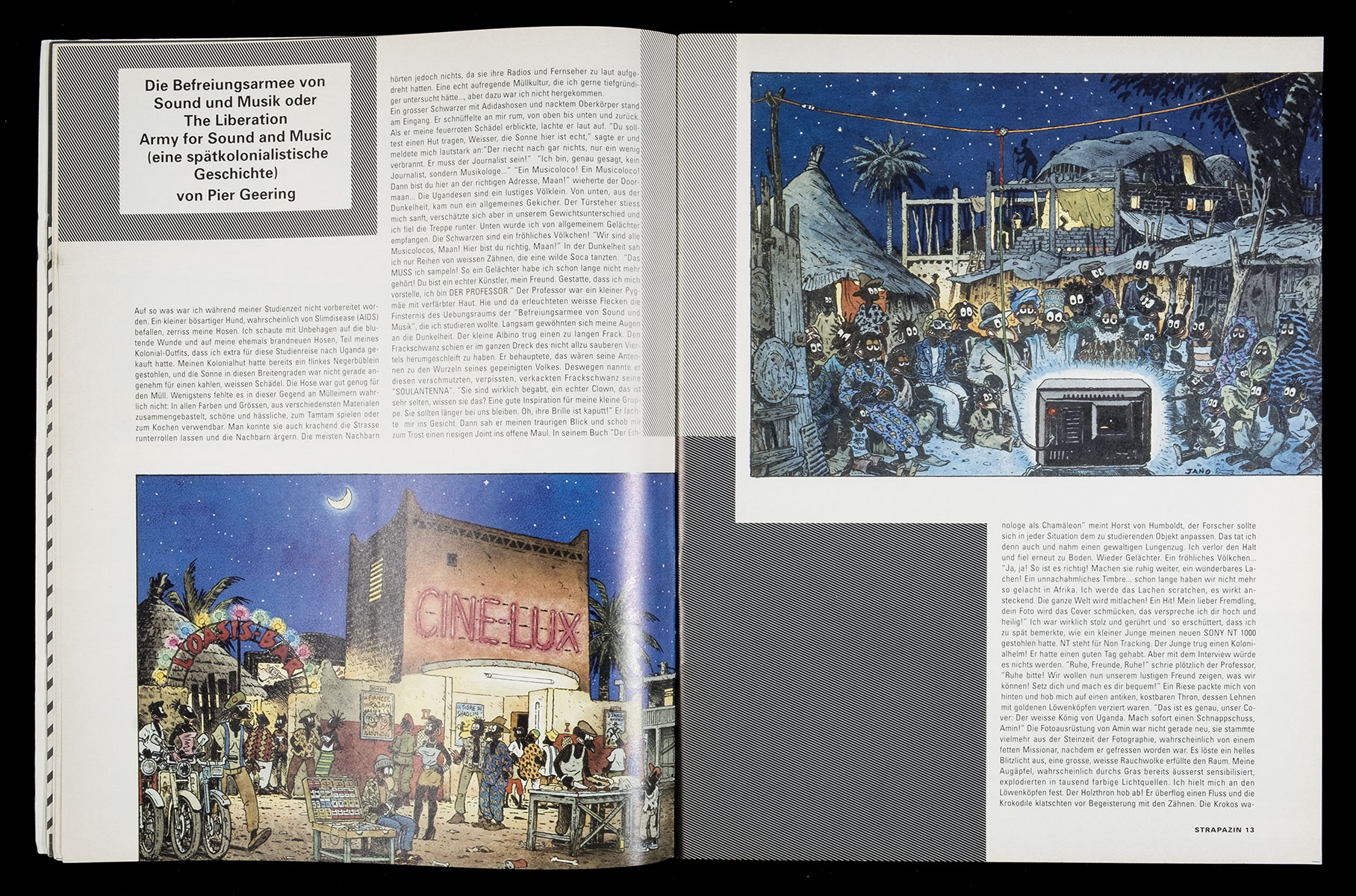 Layout für Strapazin - Das Comic Magazin, Nr. 123, Juni 2016