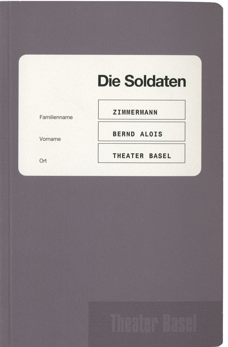 Programmhefte für das Theater Basel, 1998 — 99, zusammen mit Max Küng, Alexa Früh, Ludovic Balland und Kuno Nüssli