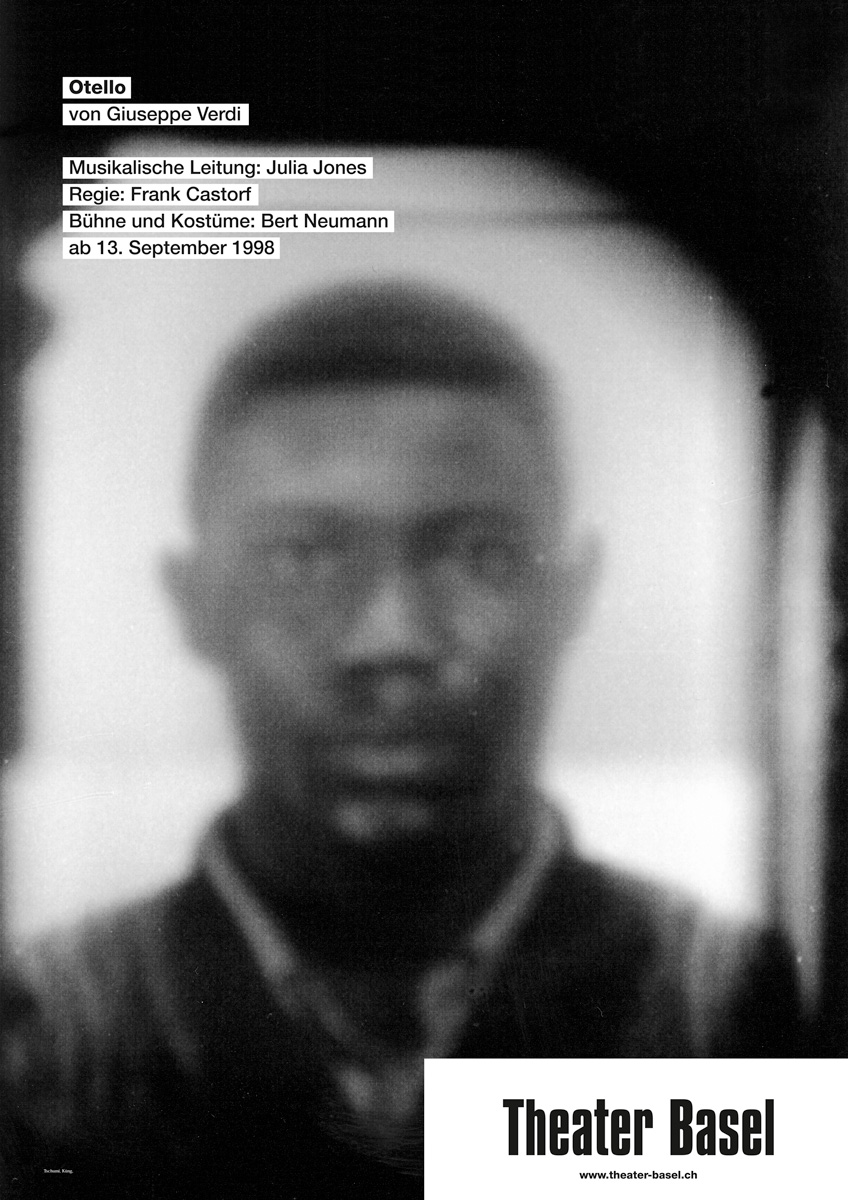 Stückplakate für das Theater Basel, 1998 — 99 Otello
