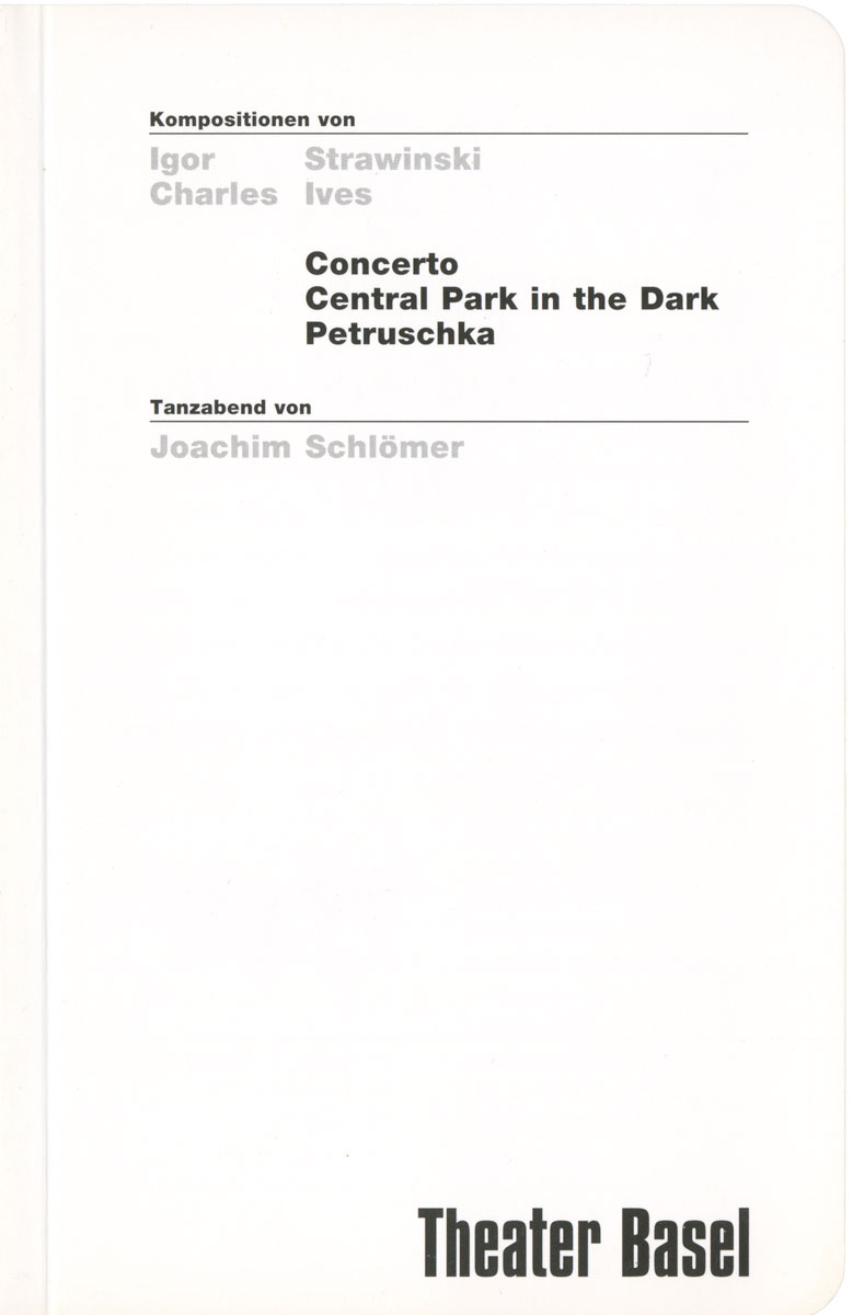 Programmhefte für das Theater Basel, 1998 — 99, zusammen mit Max Küng, Alexa Früh, Ludovic Balland und Kuno Nüssli