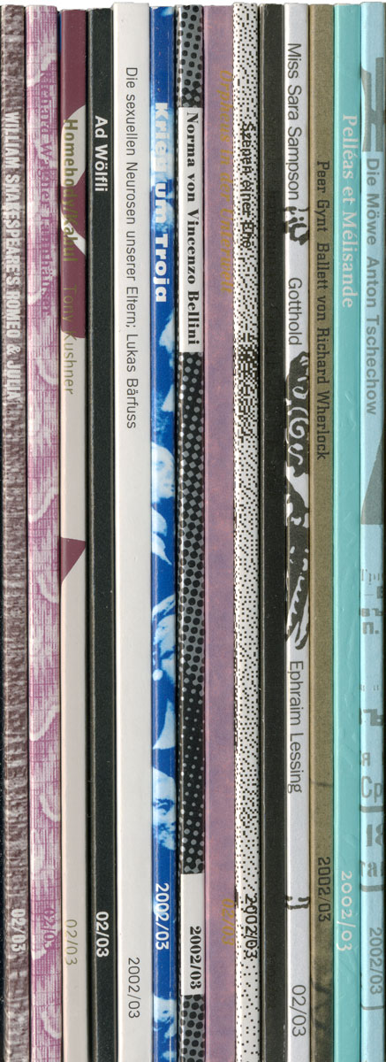 Programmhefte für das Theater Basel, 1998 — 99, zusammen mit Max Küng, Alexa Früh, Ludovic Balland und Kuno Nüssli