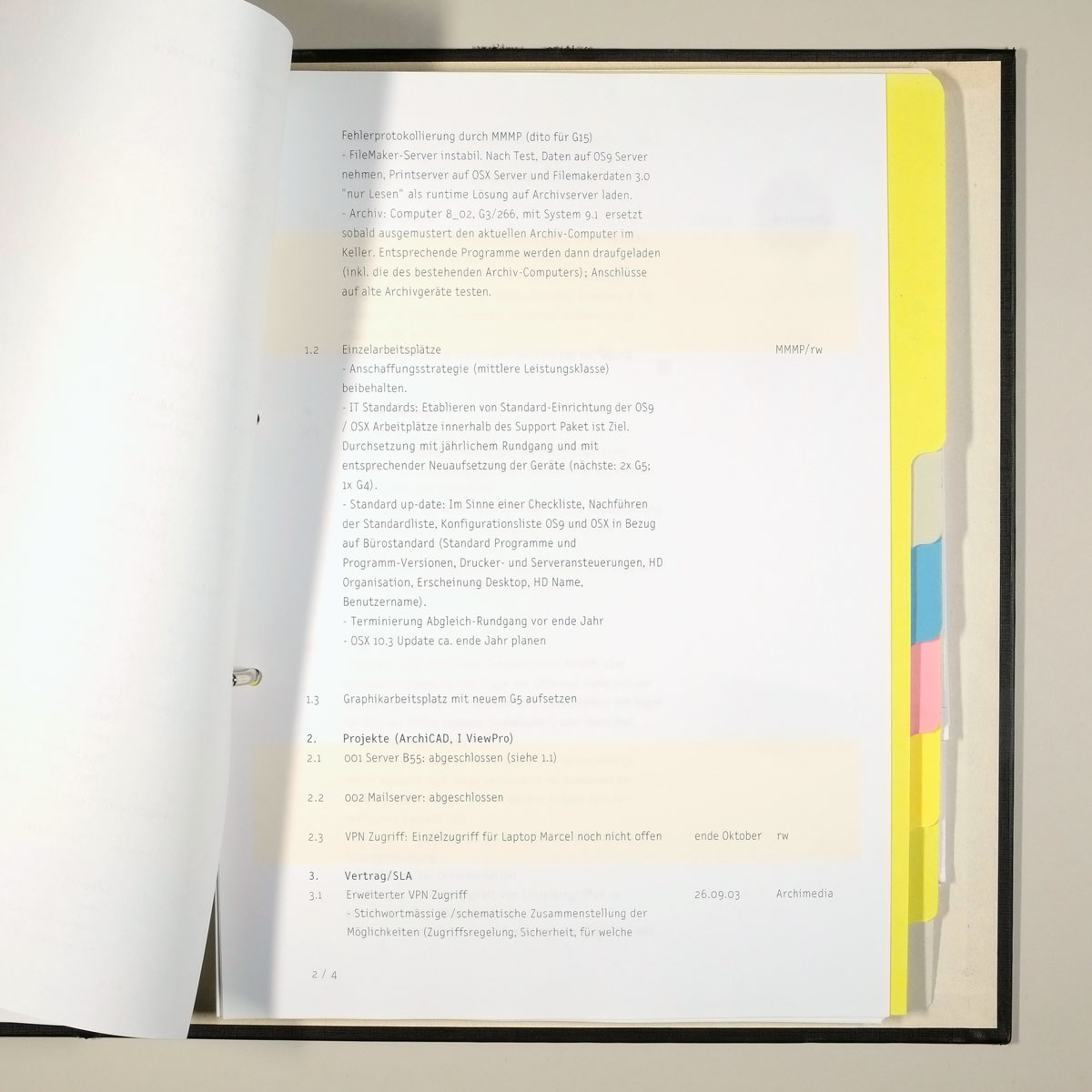 Corporate Design für Meili & Peter Architekten AG Zürich, 2003
