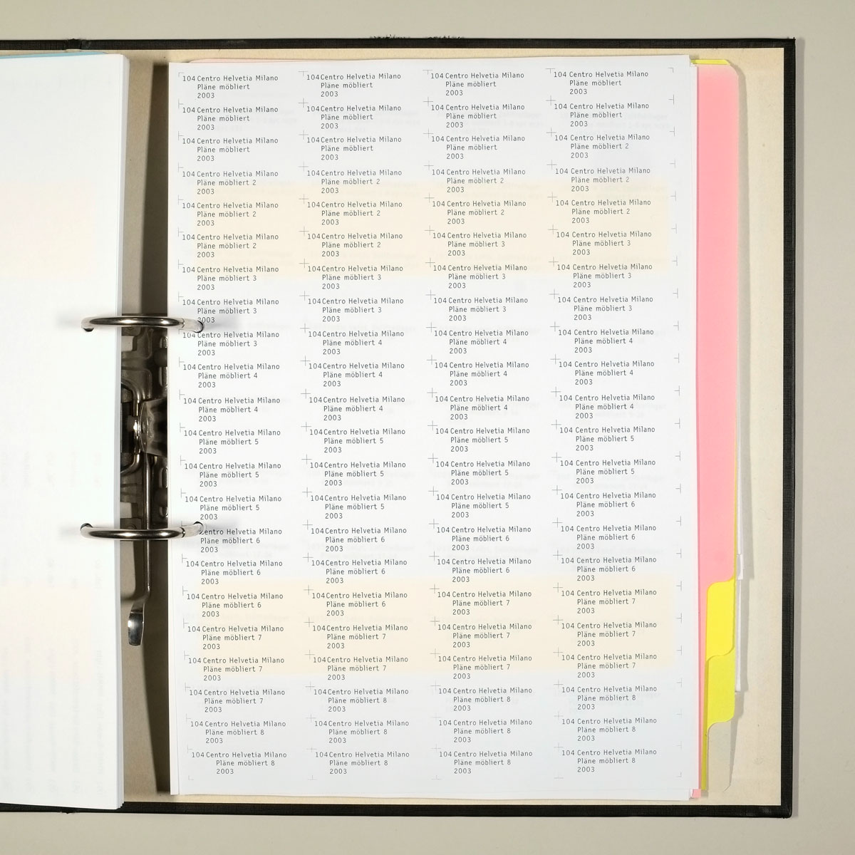 Corporate Design für Meili & Peter Architekten AG Zürich, 2003