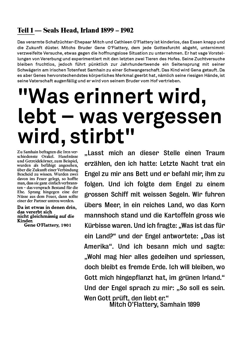 Programmheft für das Stück 