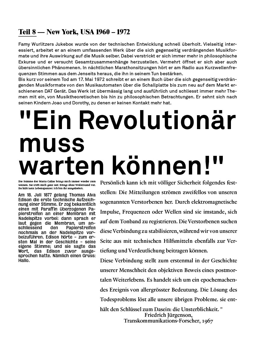 Programmheft für das Stück 