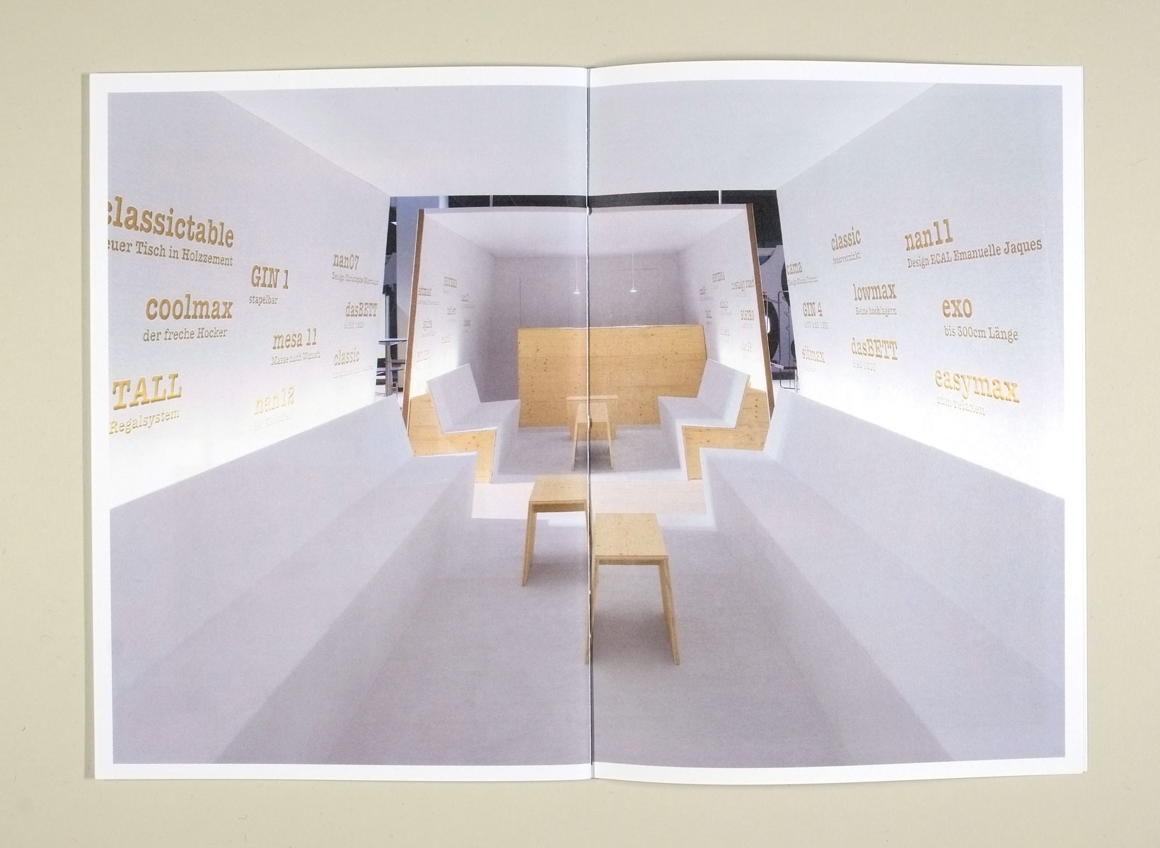 Portfolio-Broschüre für jörg boner productdesign, 2008