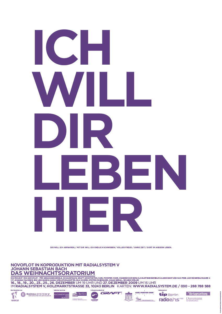 Novoflot Weihnachtsoratorium Bach