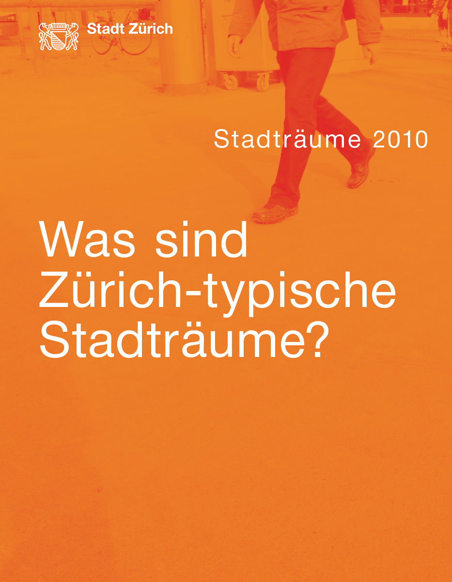Publikation für Stadträume 2010 des Tiefbau- und Entsorgungsdepartements der Stadt Zürich, 2010, zusammen mit Christoph Schuler (Text) und Paco Carrascosa (Fotografie)