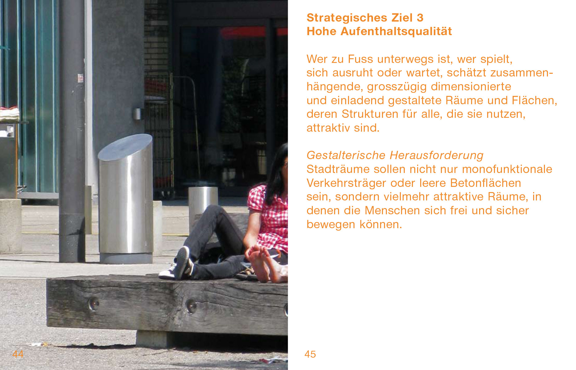 Publikation für Stadträume 2010 des Tiefbau- und Entsorgungsdepartements der Stadt Zürich, 2010, zusammen mit Christoph Schuler (Text) und Paco Carrascosa (Fotografie)