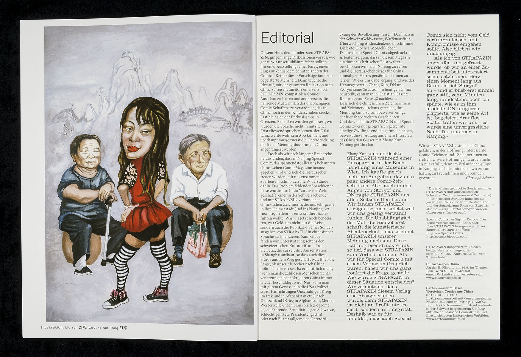 Layout für Strapazin - Das Comic Magazin, Nr. 100, 2010