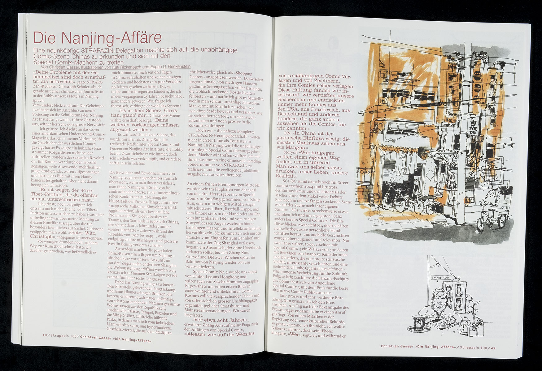 Layout für Strapazin - Das Comic Magazin, Nr. 100, 2010