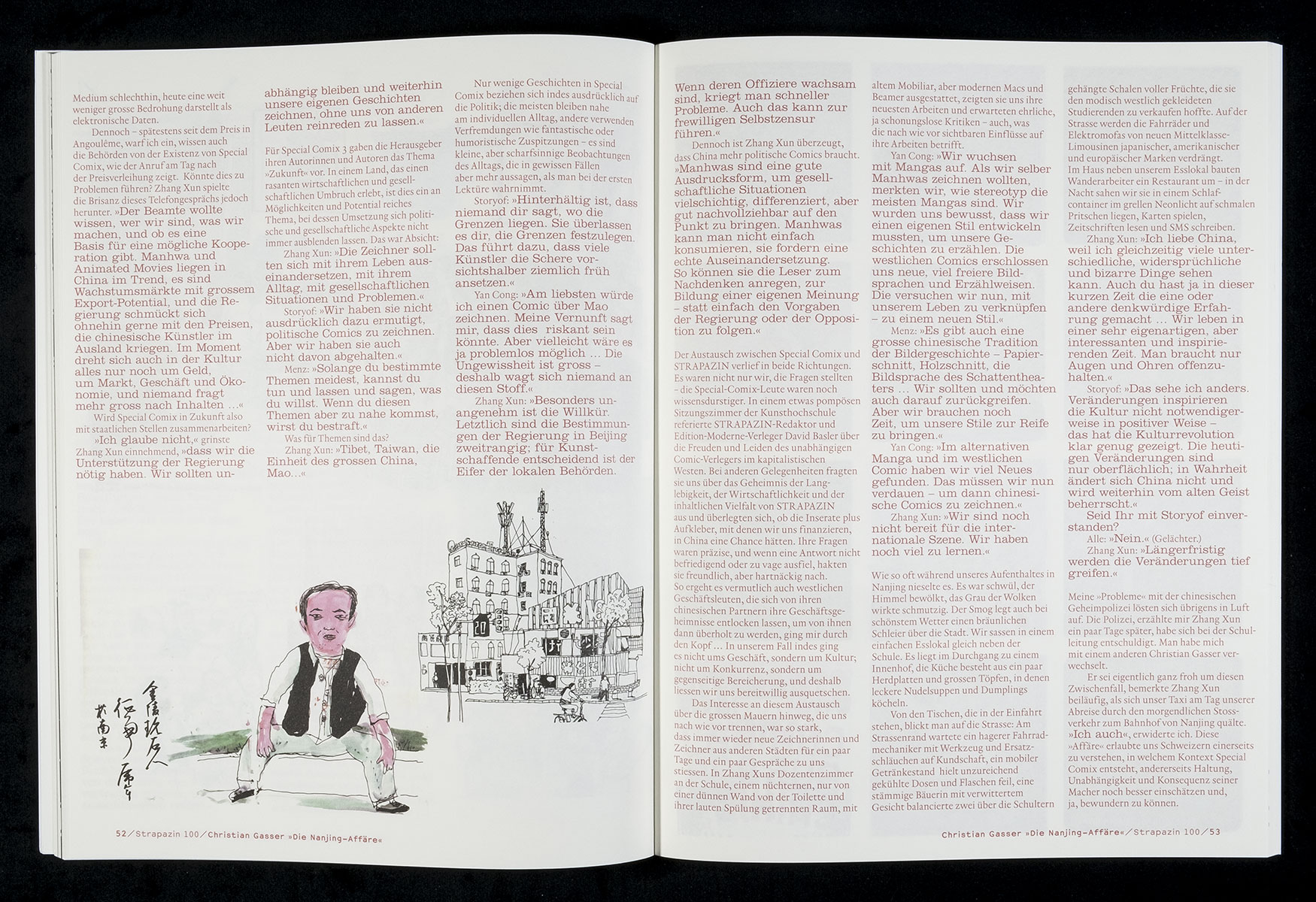 Layout für Strapazin - Das Comic Magazin, Nr. 100, 2010