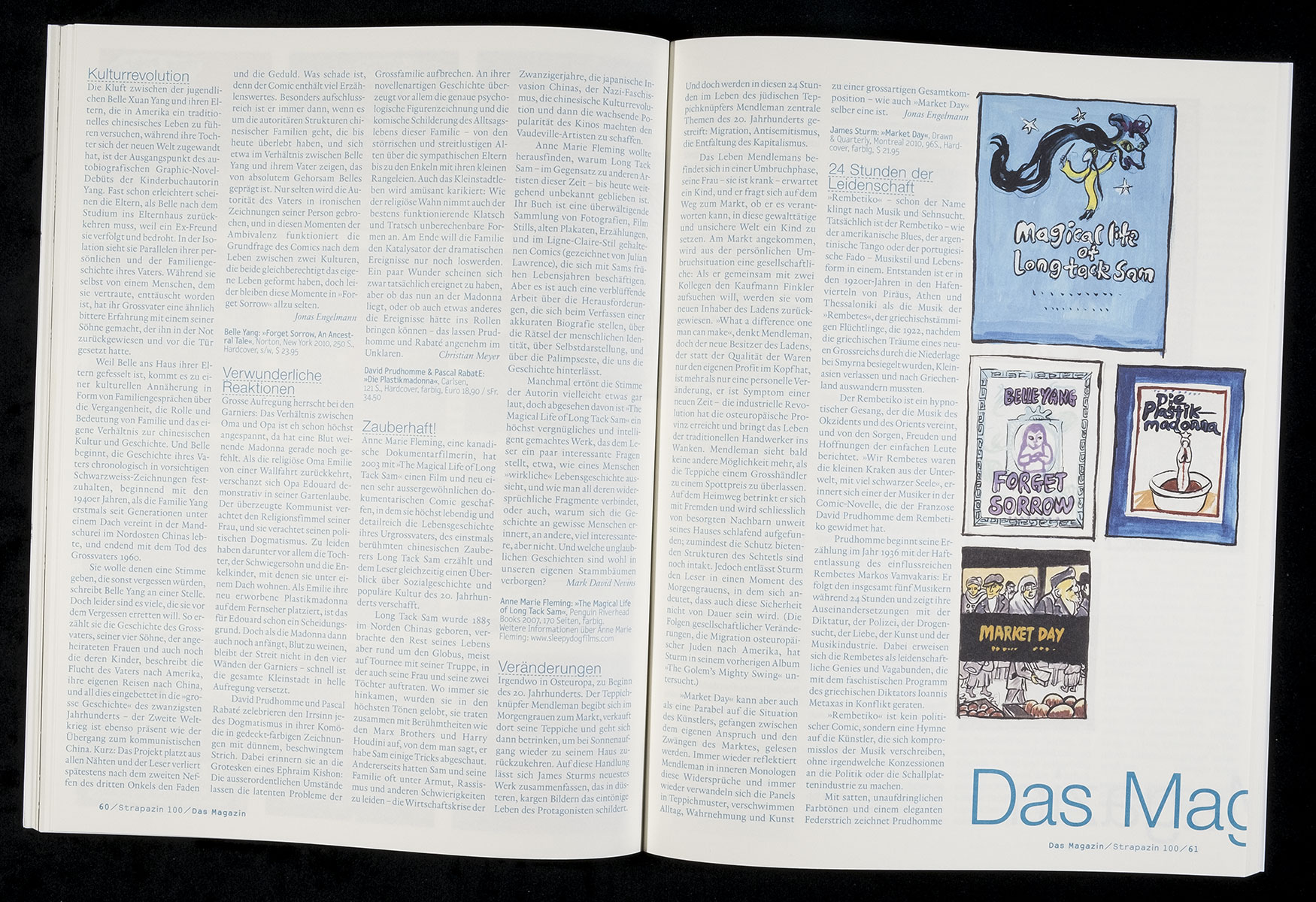 Layout für Strapazin - Das Comic Magazin, Nr. 100, 2010