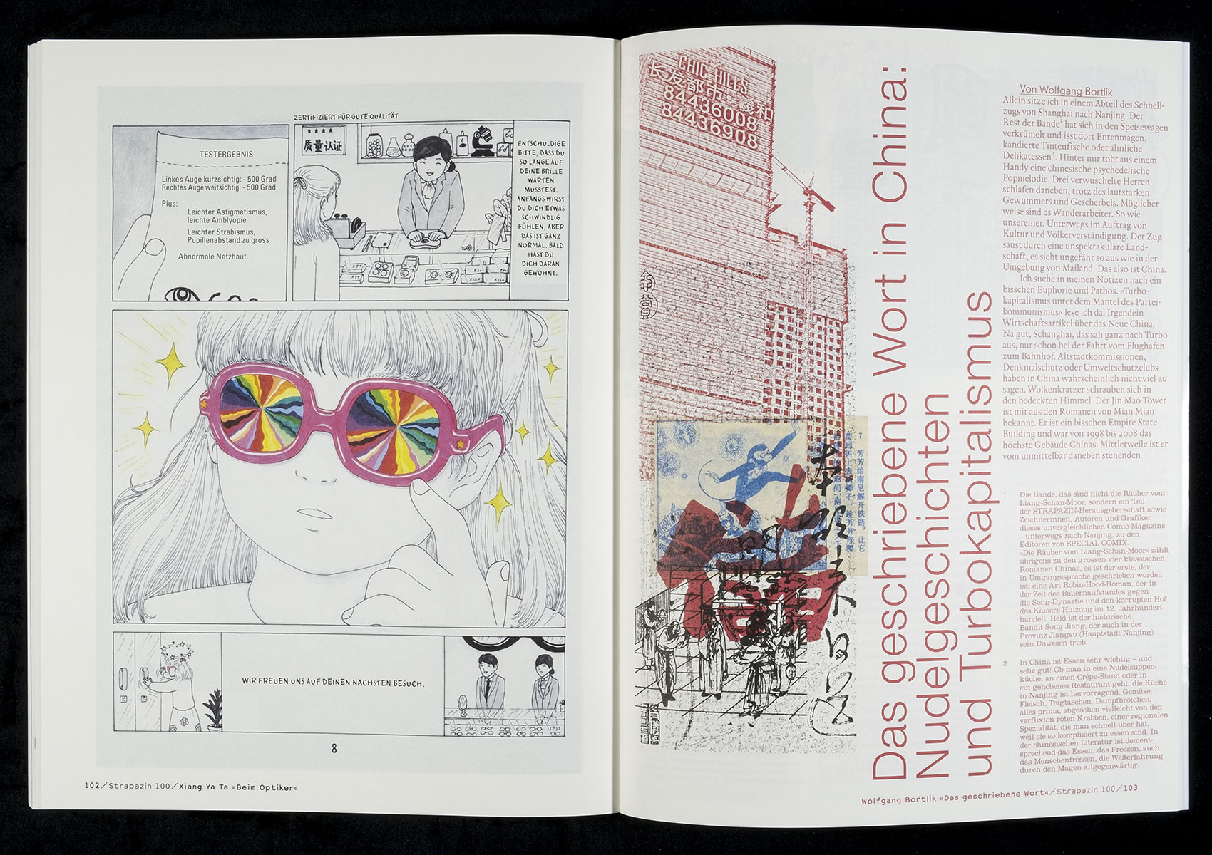 Layout für Strapazin - Das Comic Magazin, Nr. 100, 2010