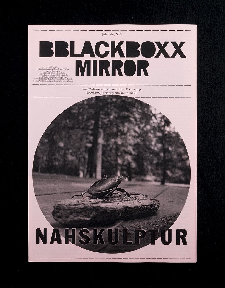 Zeitung für eine Veranstaltungsreihe im Begegnungs- und Kunstraum 