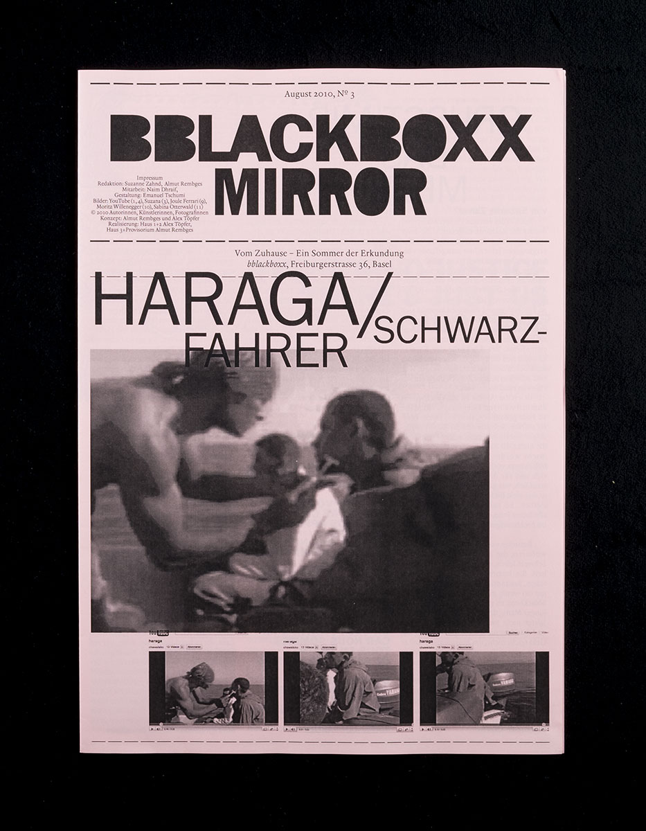 Zeitung für eine Veranstaltungsreihe im Begegnungs- und Kunstraum 