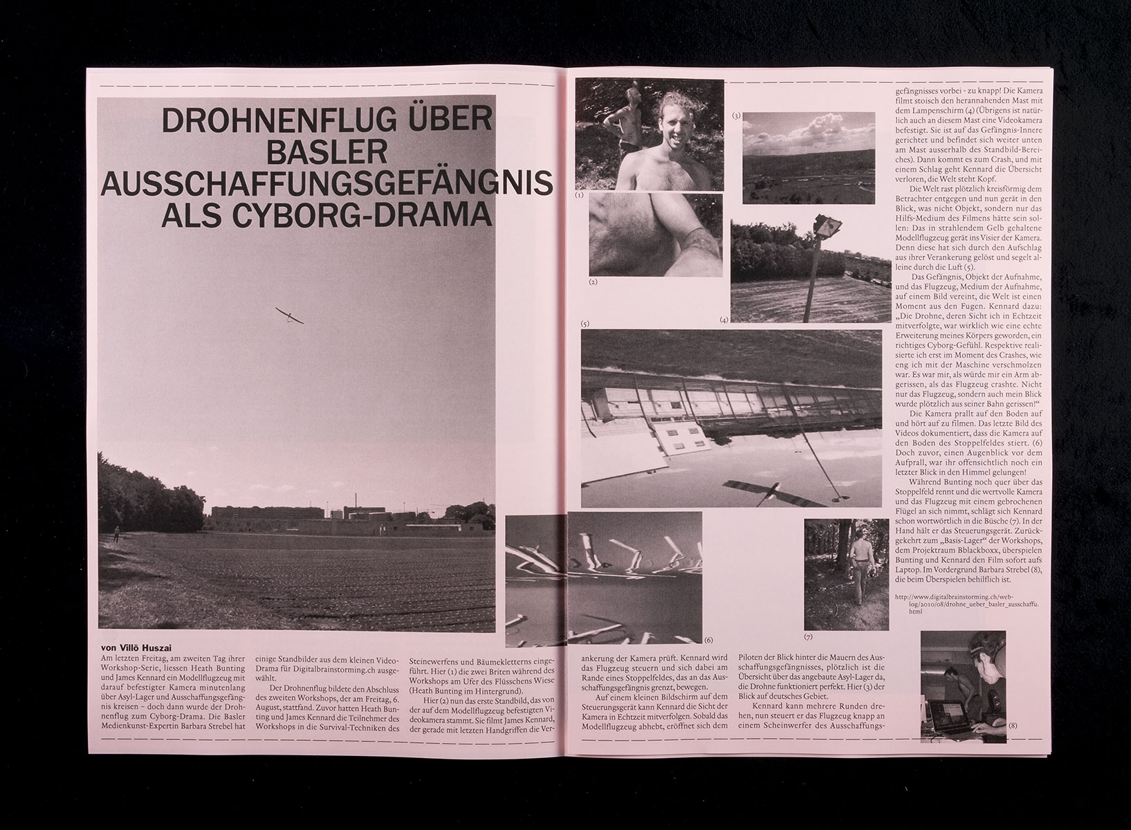 Zeitung für eine Veranstaltungsreihe im Begegnungs- und Kunstraum 