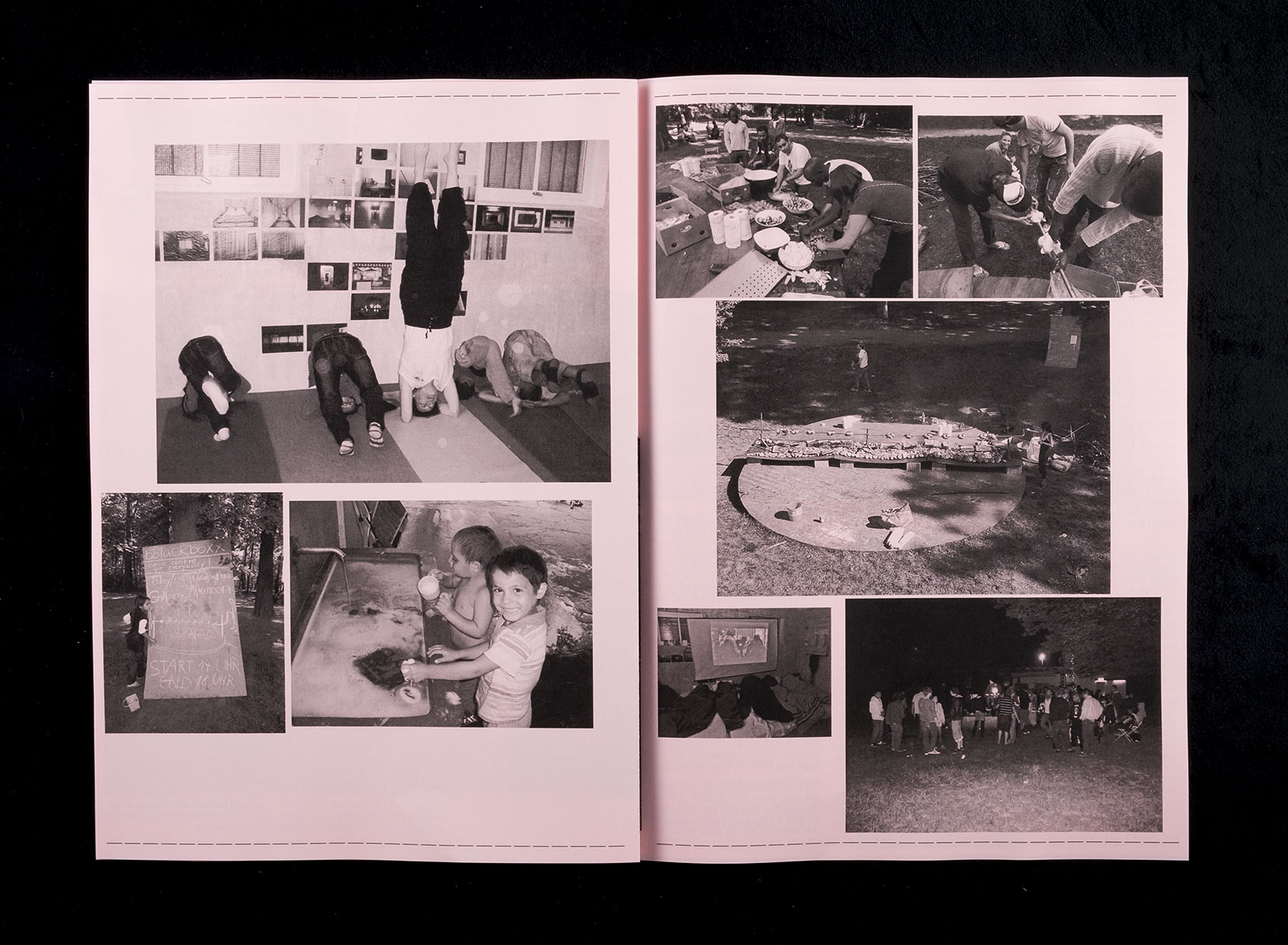 Zeitung für eine Veranstaltungsreihe im Begegnungs- und Kunstraum 