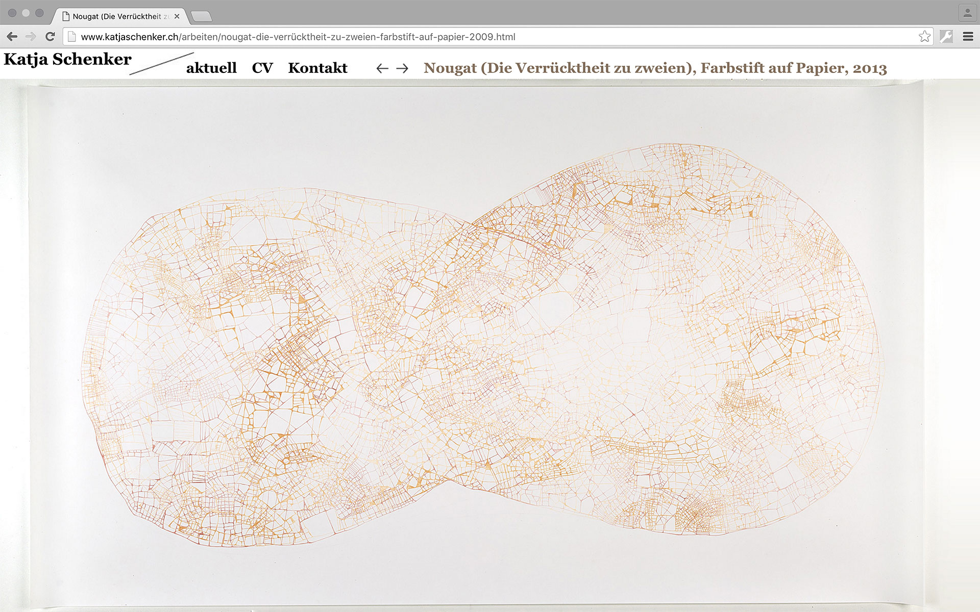 Website für Katja Schenker, 2011, zusammen mit Hanna Züllig