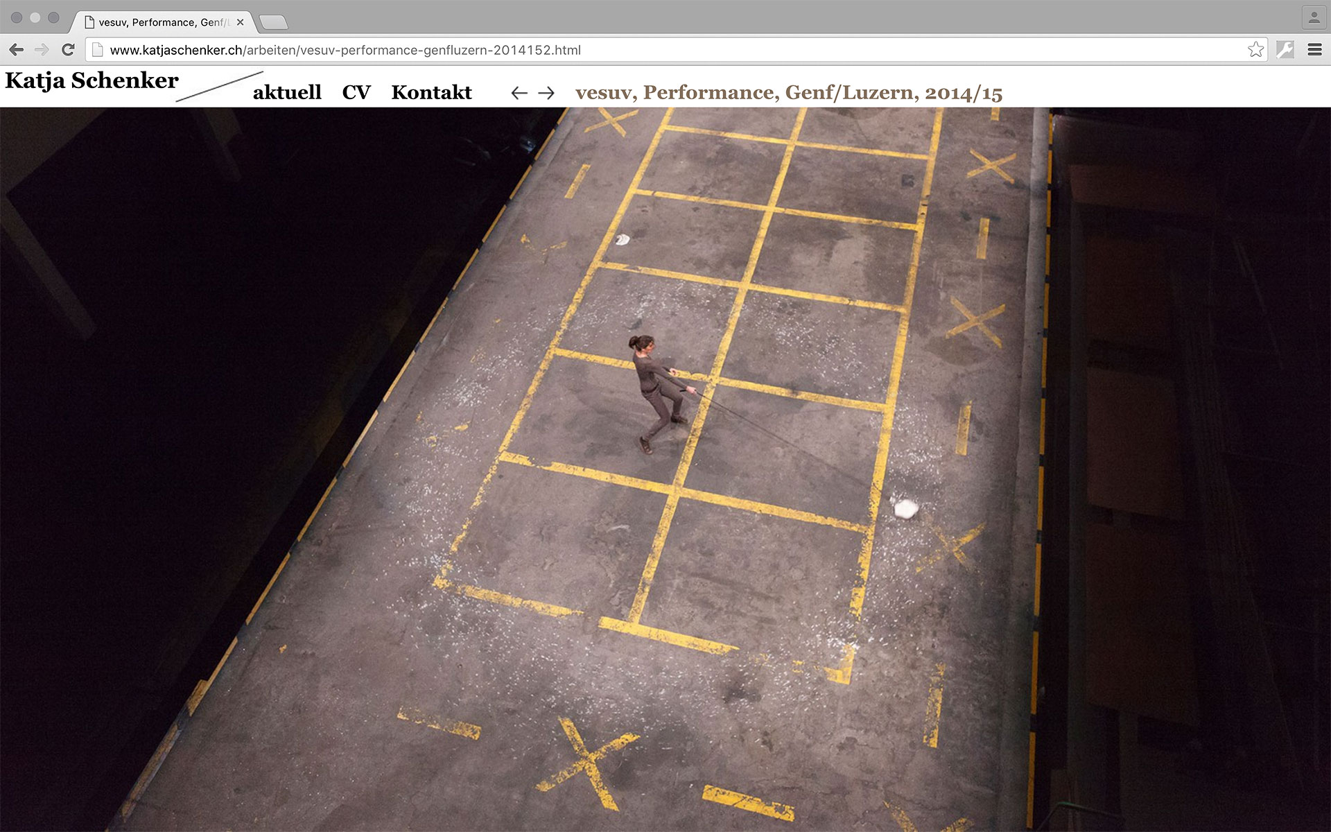 Website für Katja Schenker, 2011, zusammen mit Hanna Züllig