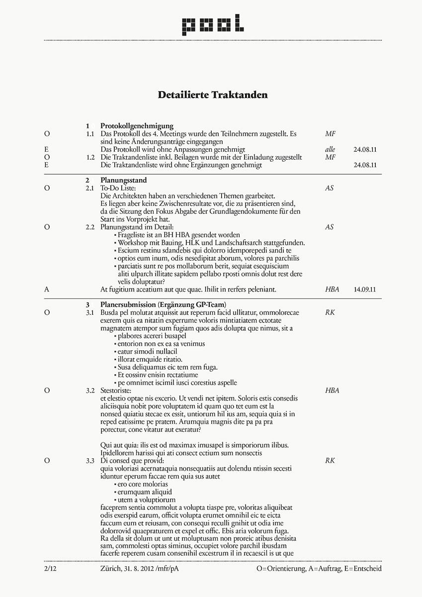 Redesign des CICDs von pool-Architekten Zürich, 2014